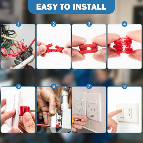 Step-by-step guide using 48 Piece Outlet Spacers Pack For Electrical Boxes And Wall Plates Plastic Spacers For Loose Plug Fix