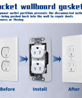 Installation process of 20 Pcs Metal Wall Plate Spacers For Flush Fit Devices Receptacle Shims Leveling Plates For Electrical Outlets And Boxes Secure Loose Or Crooked Receptacles With Easy Installation And Reliable Wall Mounting