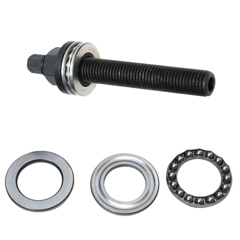 Pro Grade Output Shaft Removal And Install Kit With Five Hole Wheel Hub Puller And Axle Separator For Wheel Bearing Fits BMW And Land Rover Includes M22 M24 M27 M30 Adapters For Easy DIY Repair close-up of shaft and adapters