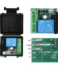 Outswinging Door Access System control board with 600lbs magnetic lock kit components, showing internal wiring and relay connections.