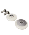 7/8 inch oval shower door roller replacement set with smooth rolling nylon wheel and hardware, easy install design visible