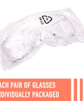 Individually packaged Over Eyeglasses Safety Glasses With Anti Fog Scratch Resistant Coating Pack Of 3