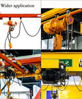 Image showing various hoist systems in use for wider application in industrial settings.