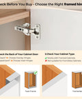 Full Overlay Cabinet Door Hinges With Soft Close Damper 105 Degree Adjustable Concealed Hinges for face frame cabinets