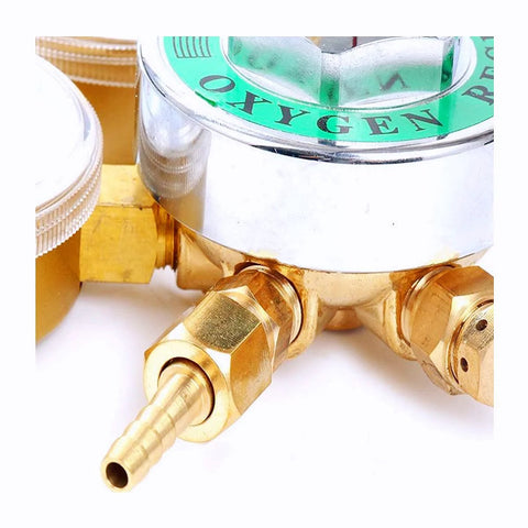 Oxygen Regulator For Welding Gas, Heavy Duty Brass Regulator With 0 To 200 PSI Outlet And 0 To 4000 PSI Inlet, CGA 540 Female Connection, Pro Grade Replacement Part