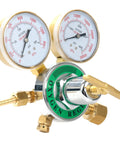 Oxygen Regulator For Large Gas Tank With Dual Two And Five Eighths Inch Gauges 0 To 200 PSI Outlet And 0 To 4000 PSI Inlet CGA 540 Female Solid Brass Body Welding Torch Regulator For MIG TIG Yaetek