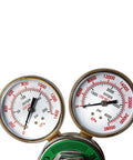 Close-up of Heavy Duty Oxygen Regulator For Welding And Cutting Torch, 0 To 200 PSI Outlet And 0 To 4000 PSI Inlet, CGA 540,