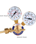 oxygen welding regulator CGA 540 with 2-inch gauges and brass body for durable performance in heavy-duty welding applications