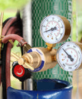 oxygen welding regulator CGA 540 with 2 inch gauges for precise pressure control in welding and cutting applications