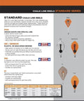 Two Pack P100 Octagonal Chalk Line Reels 100 Foot Length 1.5mm String Ideal For Precise Layout Lines In Carpentry Display