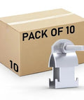 Pack of 10 durable 1 inch rigid strut clamps securely connect conduit to strut channels, showing electrogalvanized steel clamp.