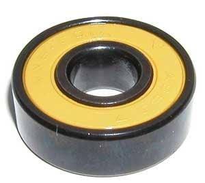 Pack of 250 608B-2RS Sealed Bearings with Bronze Cage and yellow Seals 8x22x7mm - VXB Ball Bearings