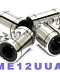 Pack of 4 LME12UUAJ 12mm Adjustable Bushing 12x22x32 Linear Motion - VXB Ball Bearings
