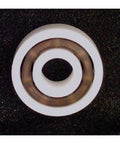 Pack of 8 Full Ceramic 608 Skateboard Bearing: Si3N4 Balls, Nylon Cage - VXB Ball Bearings