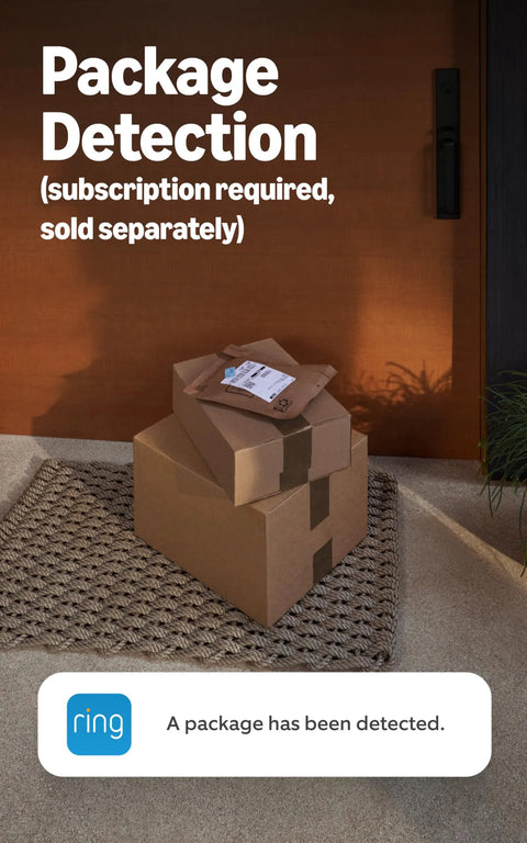 Battery Doorbell With Head To Toe Video For Home Or Business, Live View And Two Way Talk, 2nd Gen in satin nickel monitoring packages