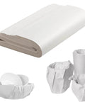 Stack of 100 Sheets Packing Paper For Moving 12x24 Inches Newsprint Wrapping For Dishes Glassware And Box Filler, used around plates and glasses.