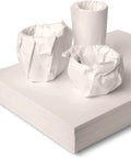 12x12 Inch Packing Paper 100 Sheets for Moving Fragile China and Glassware Protective Box Filler for Shipping shown with wrapped items.