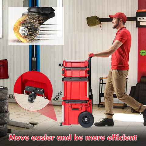 Front Wheels For Packout Rolling Tool Box 360 Degree Rotation Caster Wheels Accessories Improve Maneuverability And Mobility