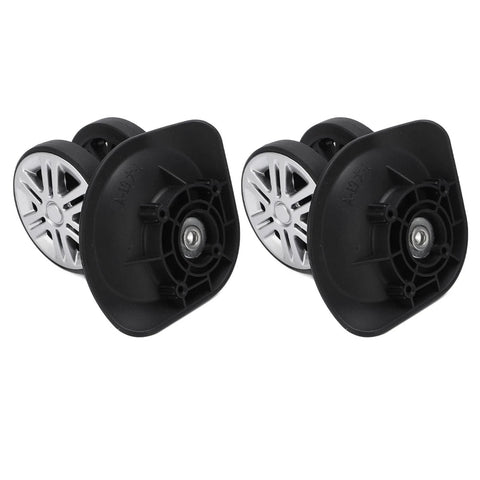 1 Pair Luggage Suitcase Wheels showcasing durable mute double row wheels for luggage suitcase trolley replacement.