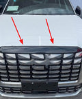 Front Grille Cover Trim For Hyundai Palisade 2023 2024 2025 With Self Adhesive Backing ABS Plastic Plus Triple Plating Hood Molding And Front Bumper Garnish Gives Your Ride A Dope Luxe Look Easy Install No Drilling