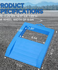 Heavy Duty Pallet Jack Chock With Handle For Eight Point Five Inch Wheel Width Non Slip Polypropylene Jack Stopper