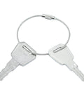 Ignition Key For Big Joe Electric Pallet Jacks Replacement 1115-500016-00 111550001600, shown on wire ring