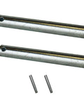 Steel axles for Pallet Jack Load Wheels Kit for BT L 2000-U, BT L 2300-U & LHM 230, complete wheel set with fasteners