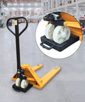 Heavy Duty Rubber Pallet Jack Wheel Chocks 2 Pack For Trucks And Pallet Handling Premium Non Slip Stopper With Anti Slip Bottom