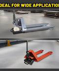 Heavy Duty Rubber Pallet Jack Wheel Chocks 2 Pack For Trucks And Pallet Handling Premium Non Slip Stopper with pallet jack in warehouse