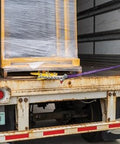 Heavy Duty Double Scissor Pallet Puller For Easy Pallet Moving, 4 Inch Jaw Opening, used to pull a pallet in a truck