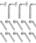 Pallet Rack Drop Pins 100 Pcs M5x5mm J Bolt Safety Clips Cross Beam Lock Pins For Warehouse And Home in steel