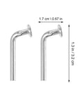Pallet Rack Drop Pins 100 Pcs M5x5mm J Bolt Safety Clips detailed view with measurements for warehouse and home use
