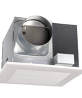 Whisper Quiet 290 CFM Ceiling Bathroom Exhaust Fan For Ultra Silent Ventilation Energy Star Certified Durable Double Tapered Wheel In Ceiling Mount Panasonic FV 30VQ3 With Installation Kit FV NLF06G, front view