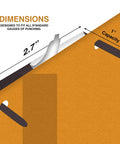 Dimensions of Premium Self Adhesive Prong Paper Fastener Bases With One Inch Capacity For Clean File Organization