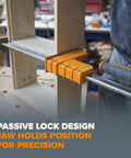 Heavy Duty 8 Piece Parallel Clamp Set For Woodworking with Two 24 Inch and Two 40 Inch Clamps in use on wood project