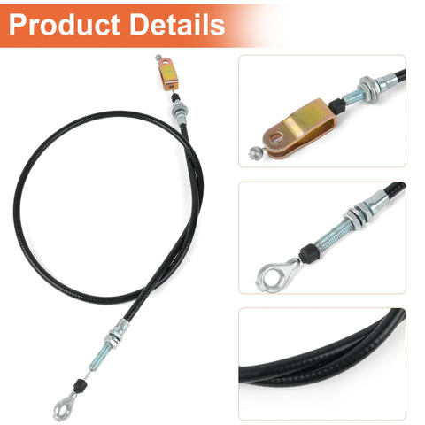 Park control cable 946-04254 replacement fits Cub Cadet Volunteer EFI 4x4, showing cable and metal connectors in detail
