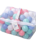 Bag of Soft Pit Balls, Chemical-Free Crush Proof Plastic Ocean Ball, BPA Free with No Smell, for Toddler Ball Pit, Pack of 100