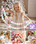 Ball Pit Balls,Plastics Balls for Ball Pit, Stars Hearts Shape for PastelBall for Toddlers Kids, 6 Mix Colors, 50pcs, festive scene