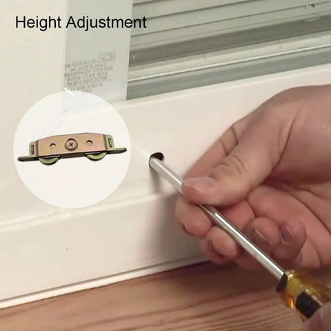 Heavy Duty Sliding Patio Door Roller Assembly Replacement Kit With One And One Quarter Inch Steel Ball Wheel Bearings Side