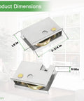 0C5Y00P0 Sliding Patio Door Rollers Compatible With Pella Sliding Glass Doors One And A Half Inch Steel Ball Bearing Wheels Adjustable Height Pack Of 2 For Smooth Easy Opening And Realigning Stuck Or Noisy Doors, showing dimensions and design.