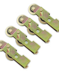 4 Pack Sliding Patio Door Tandem Roller Assembly Replacement For Sliding Glass Doors And Screen Doors With 1-1/4 Inch Steel Ball Bearing Wheels