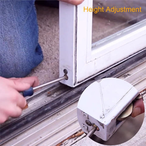 Installing Patio Door Tandem Roller Replacement Kit For Sliding Doors And Screens Includes Two One And One Quarter Inch Steel Ball Wheel Bearings