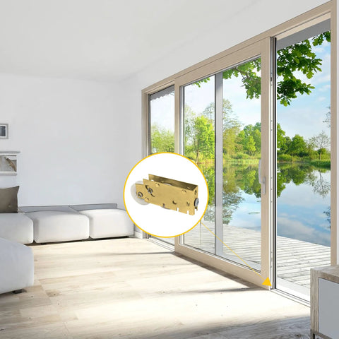 Patio Door Tandem Roller With White Nylon Wheel And Precision Bearing In Steel Housing For Smooth Sliding Doors, 1-1/2 Inch Wheel.