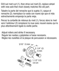 Diagram showing components of One And One Half Inch Patio Roller Kit Two Pack With Steel Ball Bearing Wheels and installation instructions.