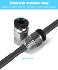 PC4 M10 Pneumatic Quick Connector Fittings No Fuss Bowden Tube Coupler Male Straight PTFE Tube Push Fit for 4mm tubing