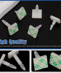 Sticky PCB Spacers 125 Pcs Set With Five Heights 4.8mm 7.9mm 11mm 14.2mm 15.8mm White Adhesive Insulated Standoff Posts Locking Snap In