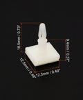Sticky PCB Spacer Kit With 24 Adhesive Standoffs 0.37 Inch Height Insulated White Mounts for PCB Board Support