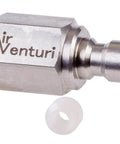 Quick-Disconnect Fitting For PCP Air Rig Systems, 1/8 BSPP Female Threads, Steel Build, 5000 PSI Rated, Delrin Seal Included, Silver