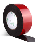 PE Foam Double Sided Tape Waterproof Mounting Adhesive Roll For Doors Windows HVAC Plumbing Pipes Construction Black 2 Inch By 33 Feet
