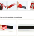 PE Foam Double Sided Tape Waterproof Mounting Adhesive Roll in use, showing red backing peeled off, ideal for sealing doors.